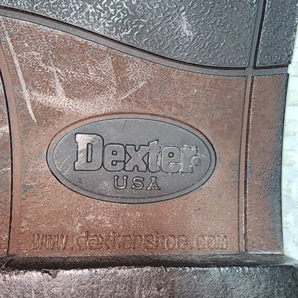 DEXTER EUC MENS SIZE 10.5 BURGANDY PENNY LOAFERS SLIPON SHOES main image 4